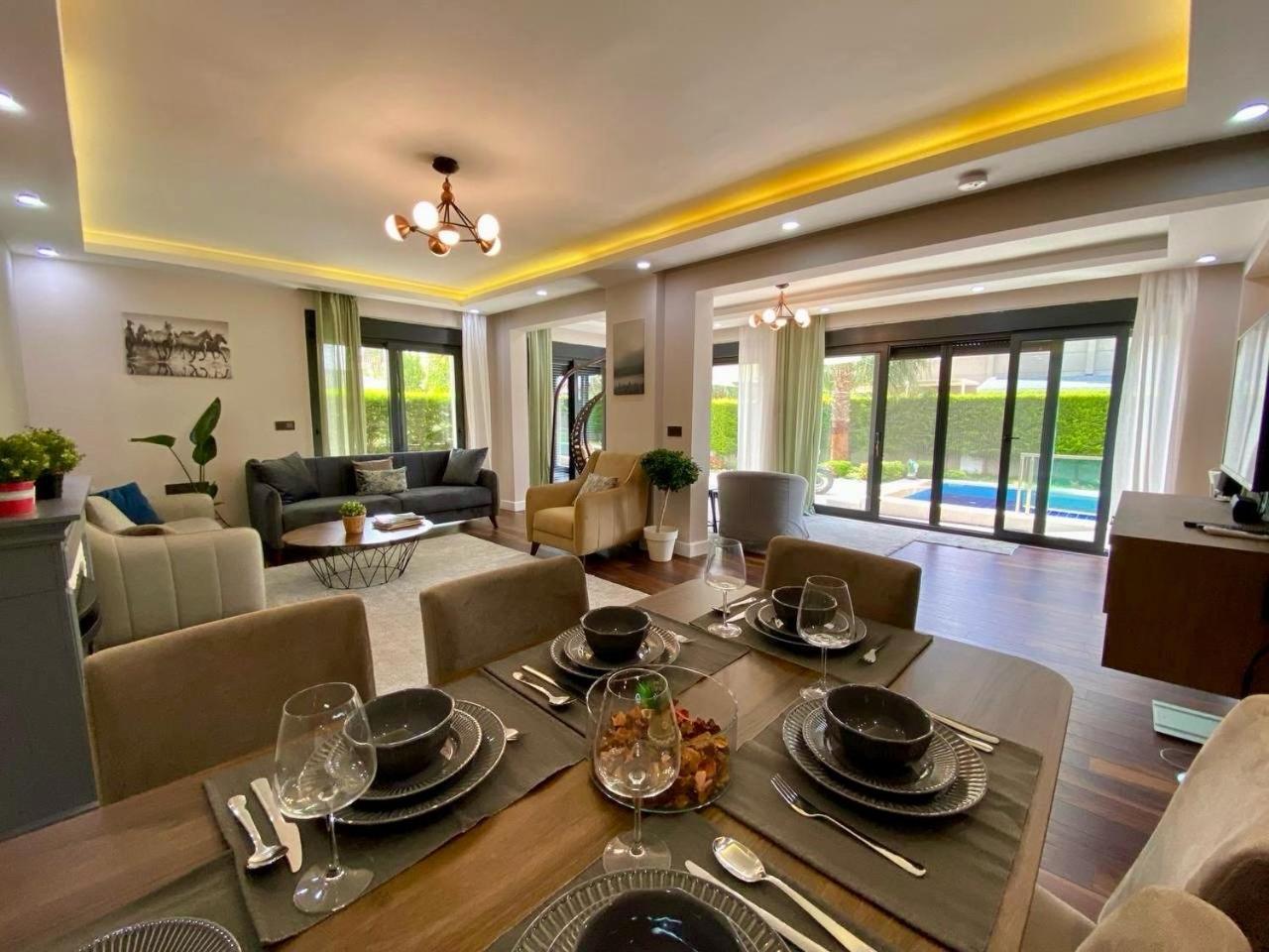 Villa Annabell1 With Swimming Pool And Jacuzzi, 3 Floors Belek Zewnętrze zdjęcie